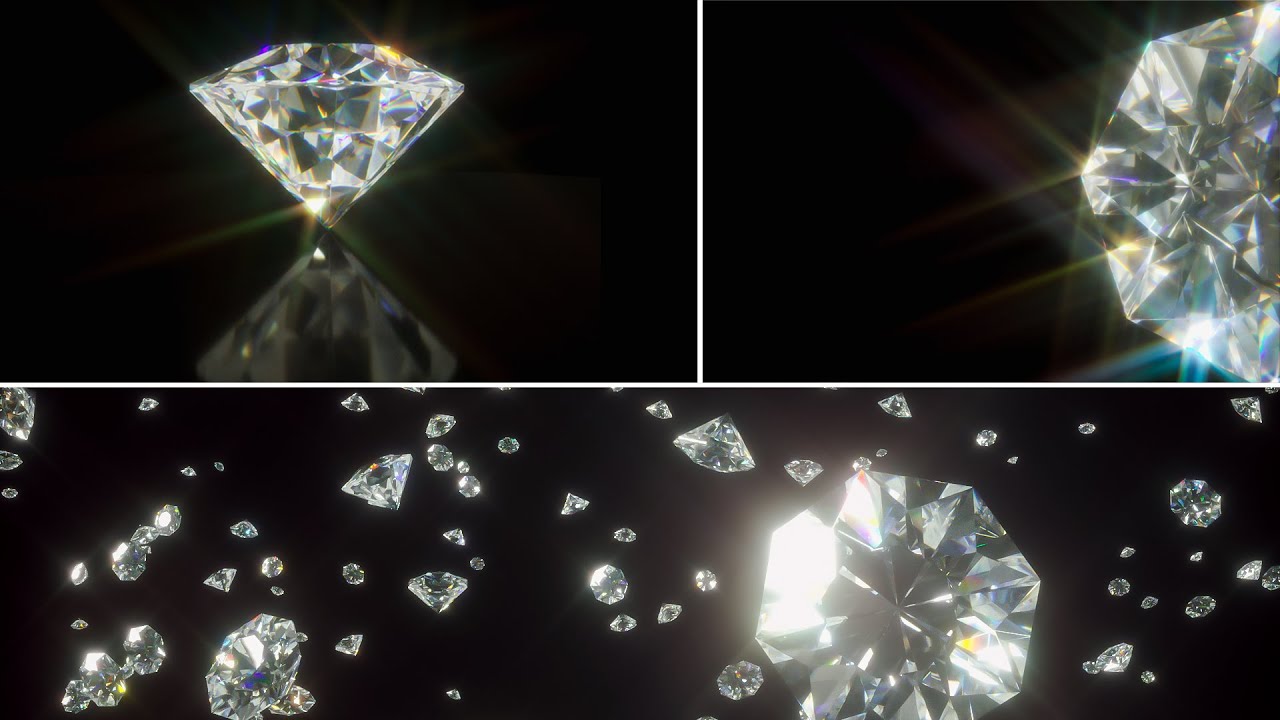 Diamonds loop background video (3 variant) / FREE Download Video / No Copyright