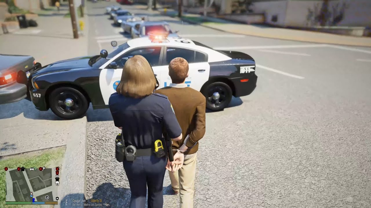 Gta 5 LSPDFR Let's Play As City Of Santa Monica Police - Female Officer On Duty!
