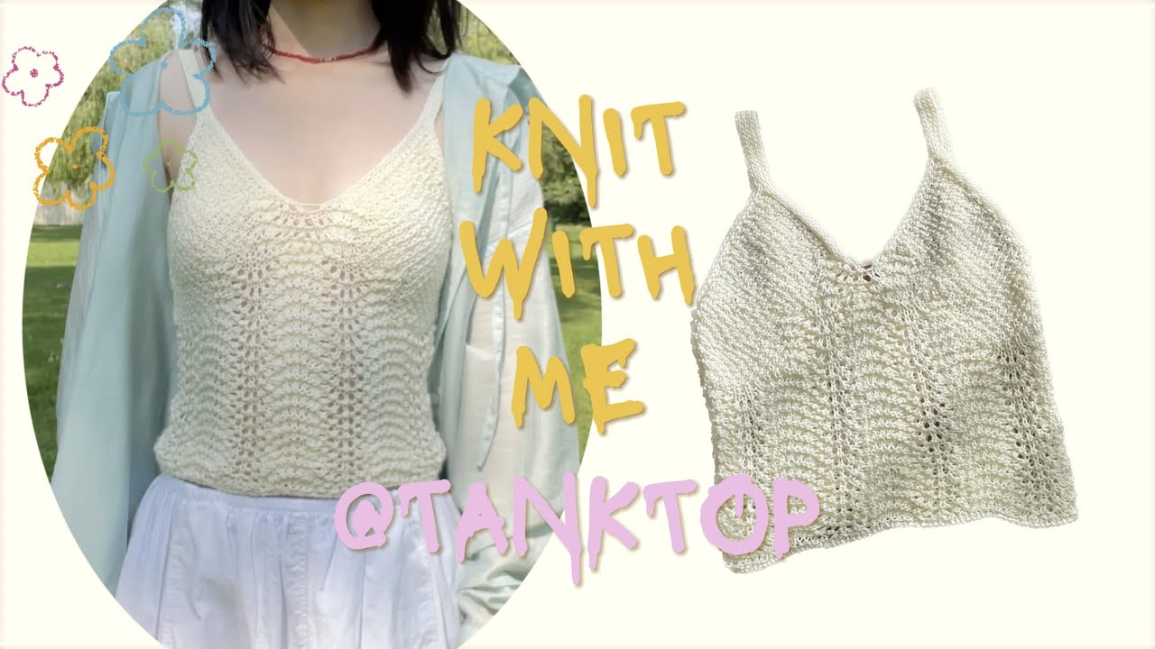 🪽 How To Knit: V-Neck Tank Top | FREE TUTORIAL | ★★☆