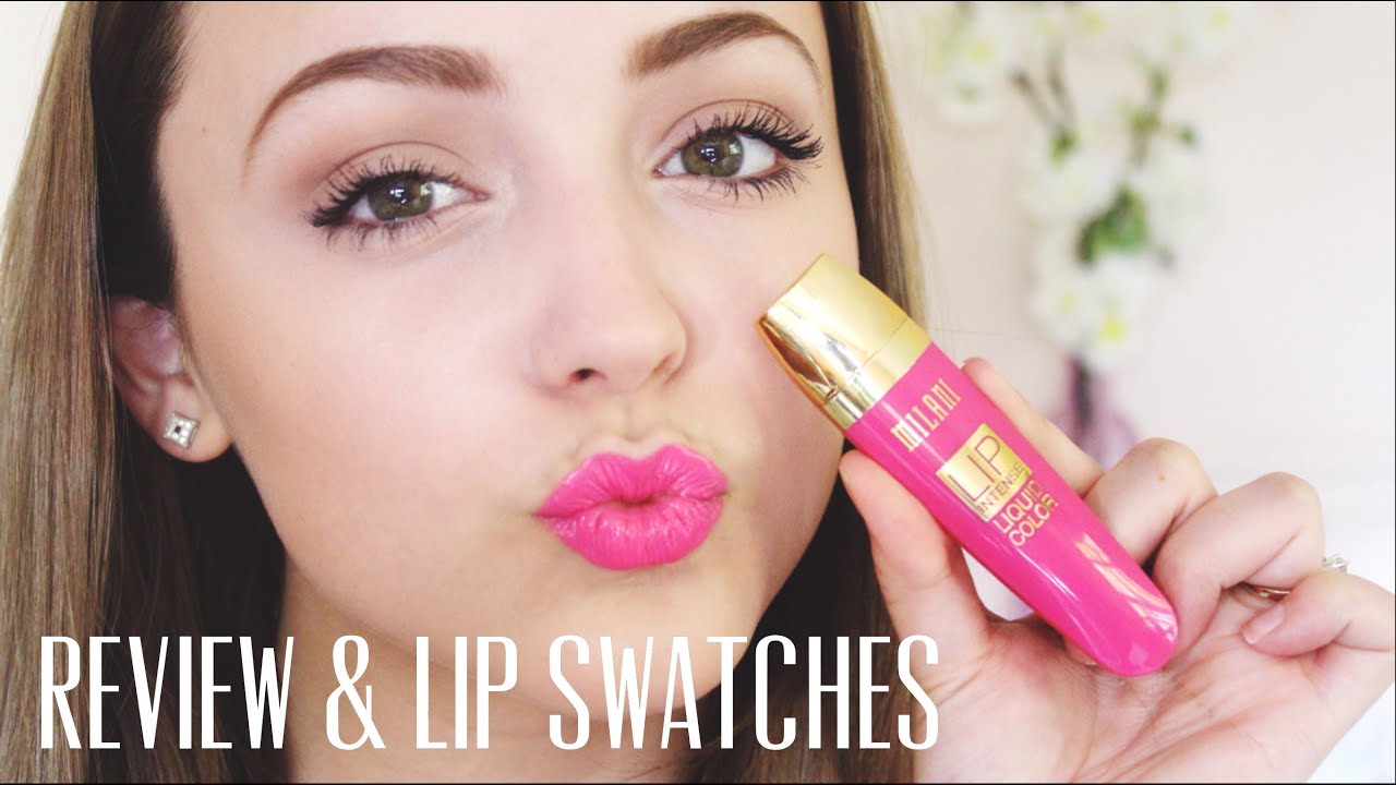 Review/ Lip Swatches- Milani Lip Intense Liquid Colors
