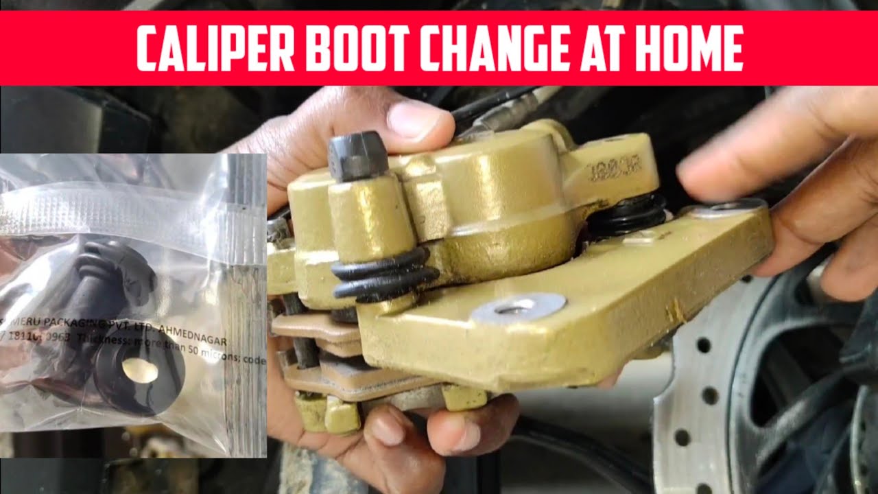 FORNT DISC CALIPER BOOT CHANGE AT HOME FOR PULSAR RS200