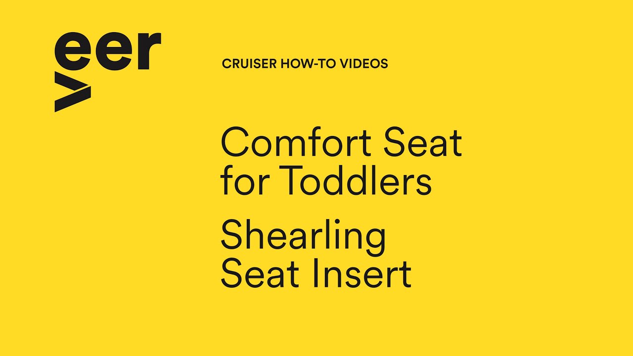 Comfort Seat for Toddlers and Shearling Seat Insert