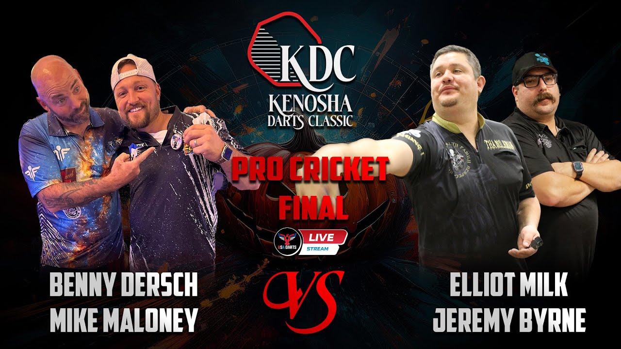 Benny Dersch & Mike Maloney vs Elliot Milk & Jeremy Bryne | Pro Cricket Final | Kenosha Dart Classic