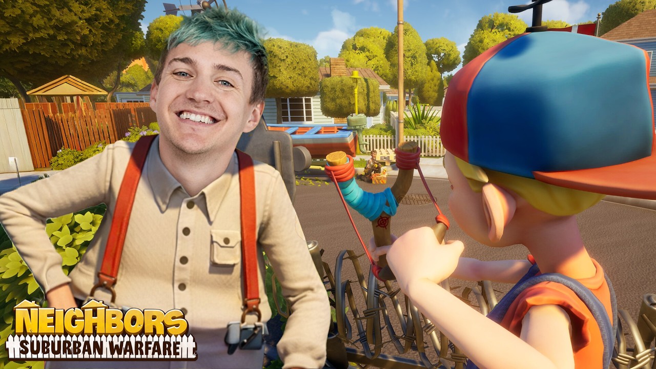 Ninja Messes Around in NEIGHBORS: Suburban Warfare