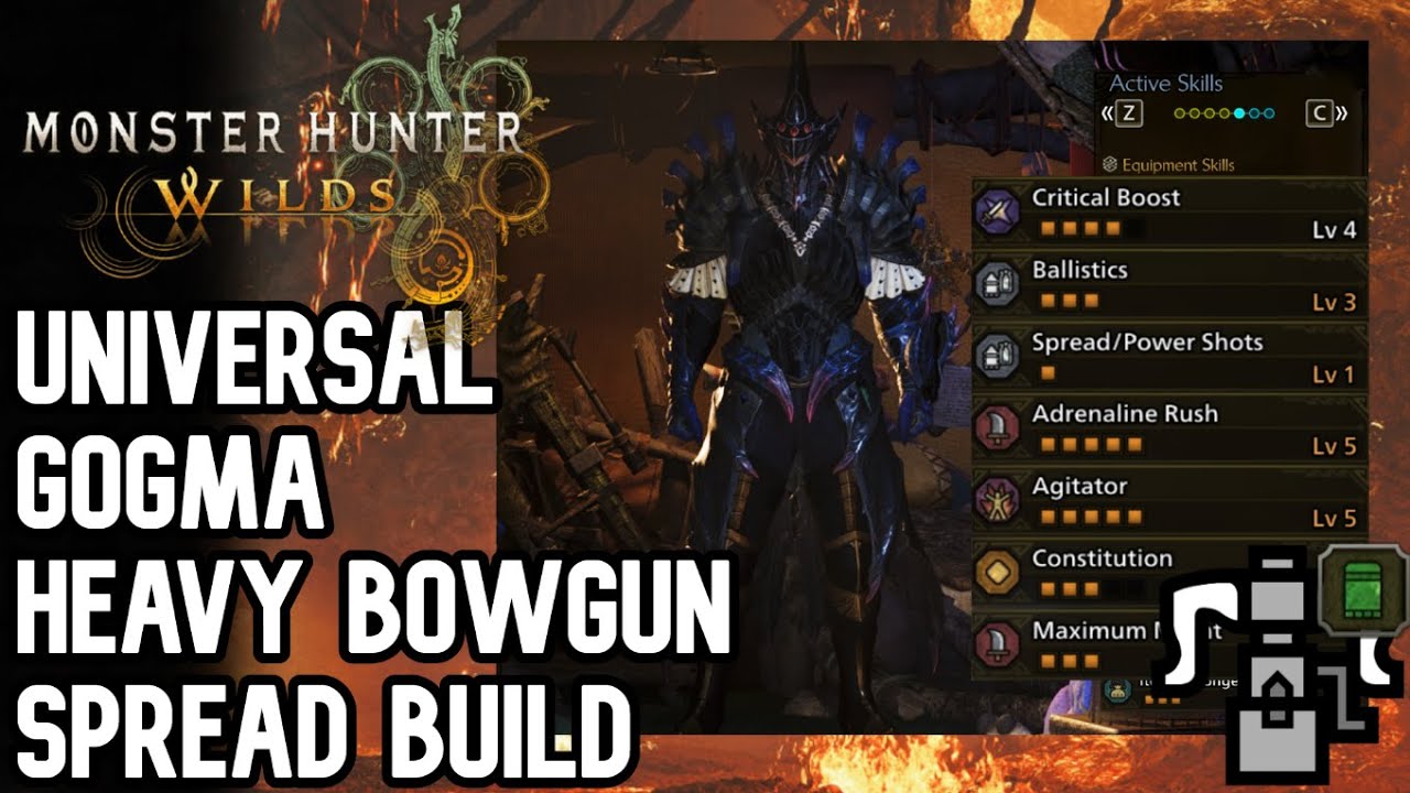 Monster Hunter Wilds | Universal Gogmazios Spread Heavy Bowgun Build | モンスターハンターワイルズ