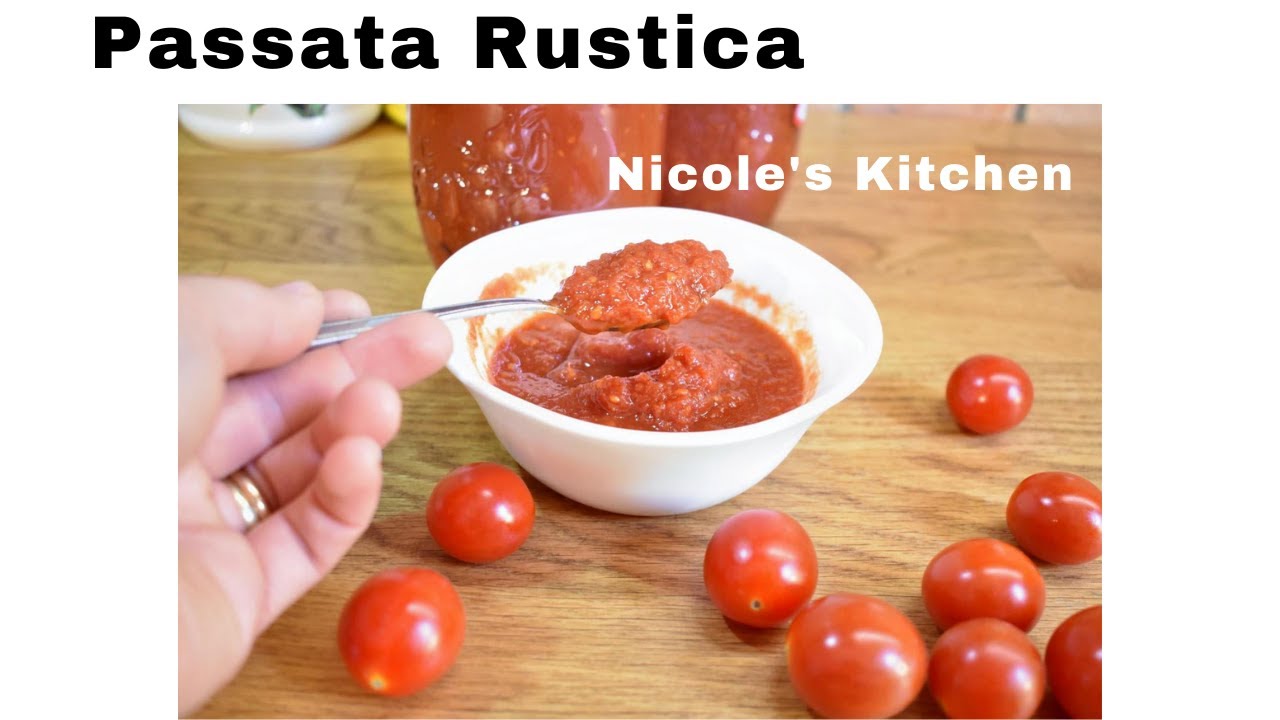Passata rustica di pomodoro fatta in casa -  Come fare la passata di pomodoro #84