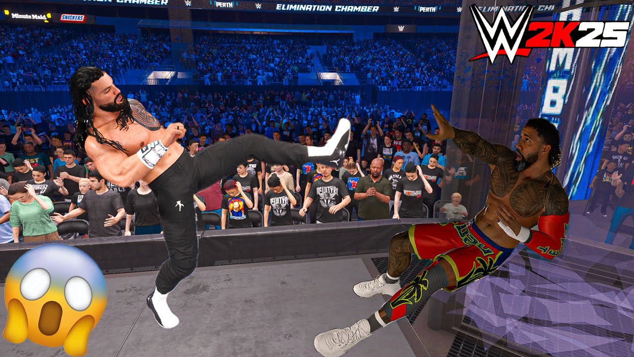 WWE 2K25 - Легендарный матч Elimination Chamber за титулы абсолютного чемпиона WWE и чемпиона мир...