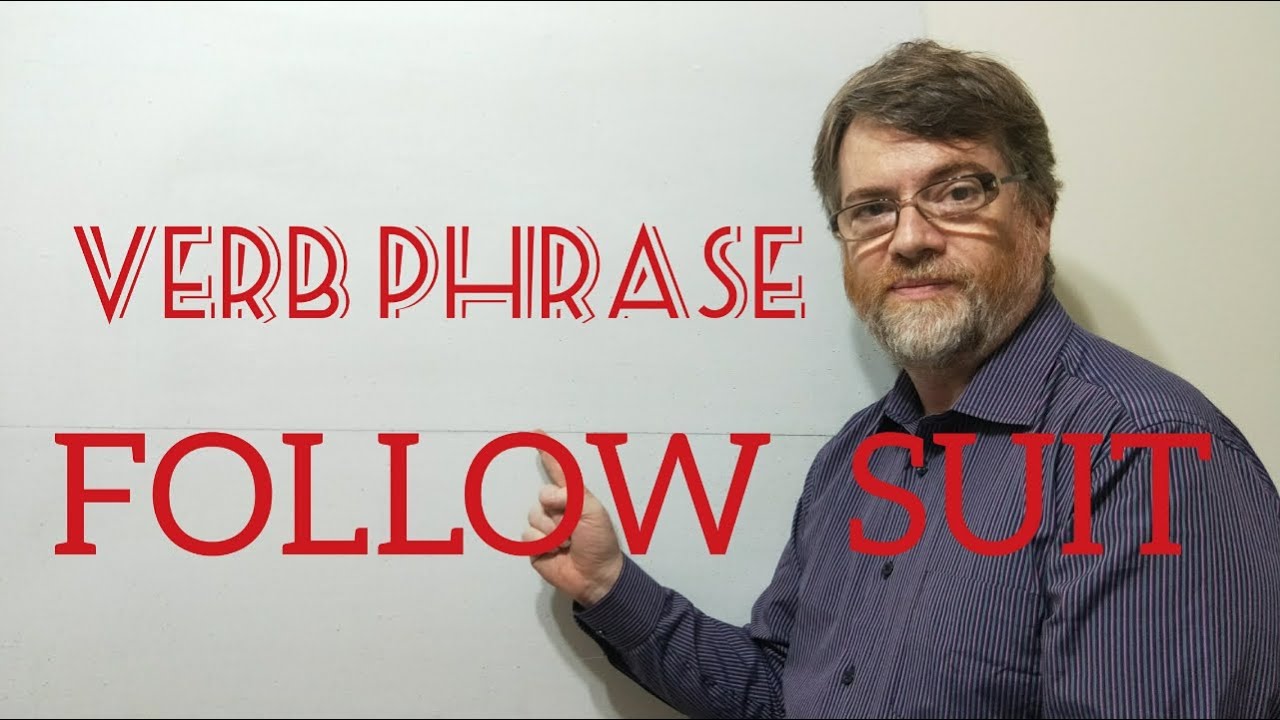 English Tutor Nick P Verb Phrase  (242) Follow Suit - Origin