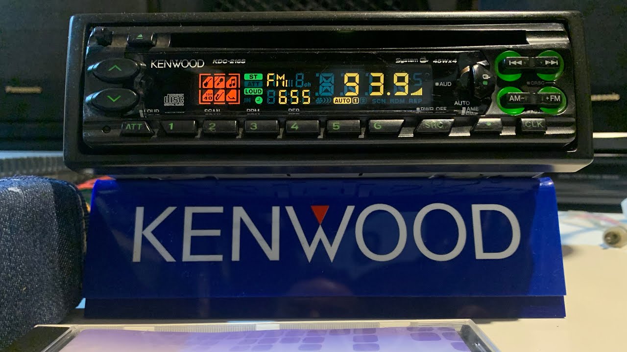 CD Player Kenwood KDC-216S Semi-Novo Raro (2003) Demo