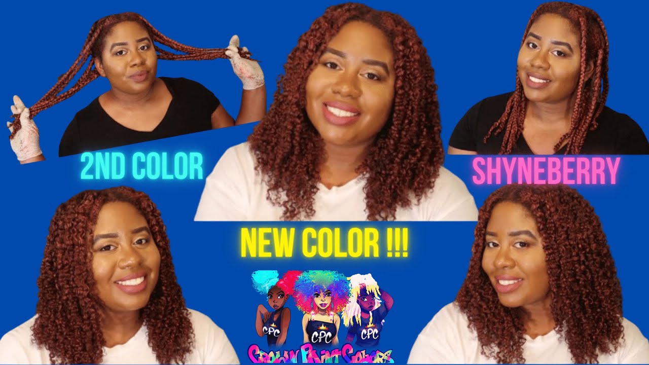 2nd Hair Color!!!| Crown Paint Colors Review | Temporary Hair Color on Natural Hair| BraidOut