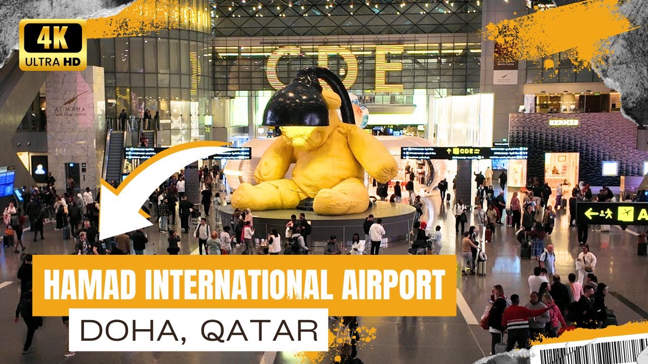 🇶🇦 Hamad International Airport - Doha, Qatar | Walking Tour -【4K】