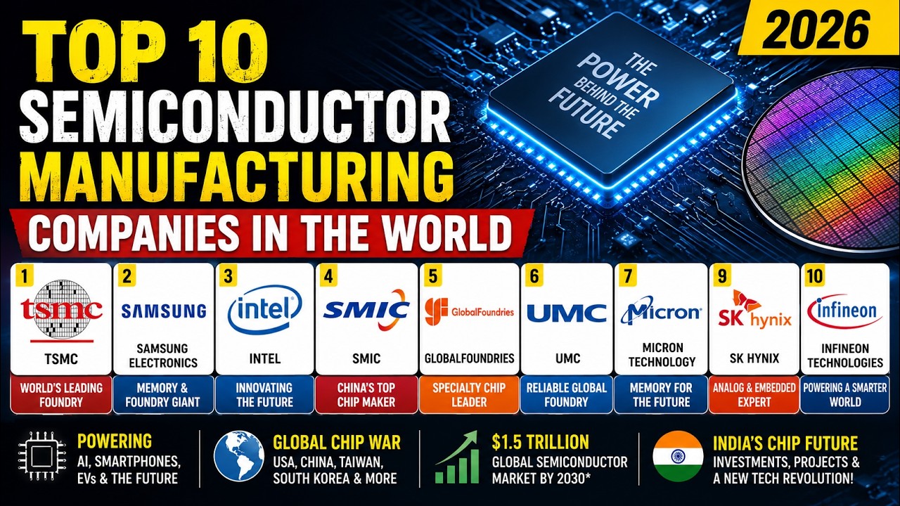 Inside the Global Chip War | Top 10 Semiconductor Companies in the World #Semiconductor #Samsung