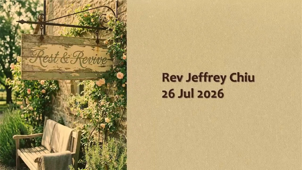 [Rest & Revive] | Rev. Jeffrey Chiu | Genesis 1:31-2:3 | English Worship Service | 2026-07-26
