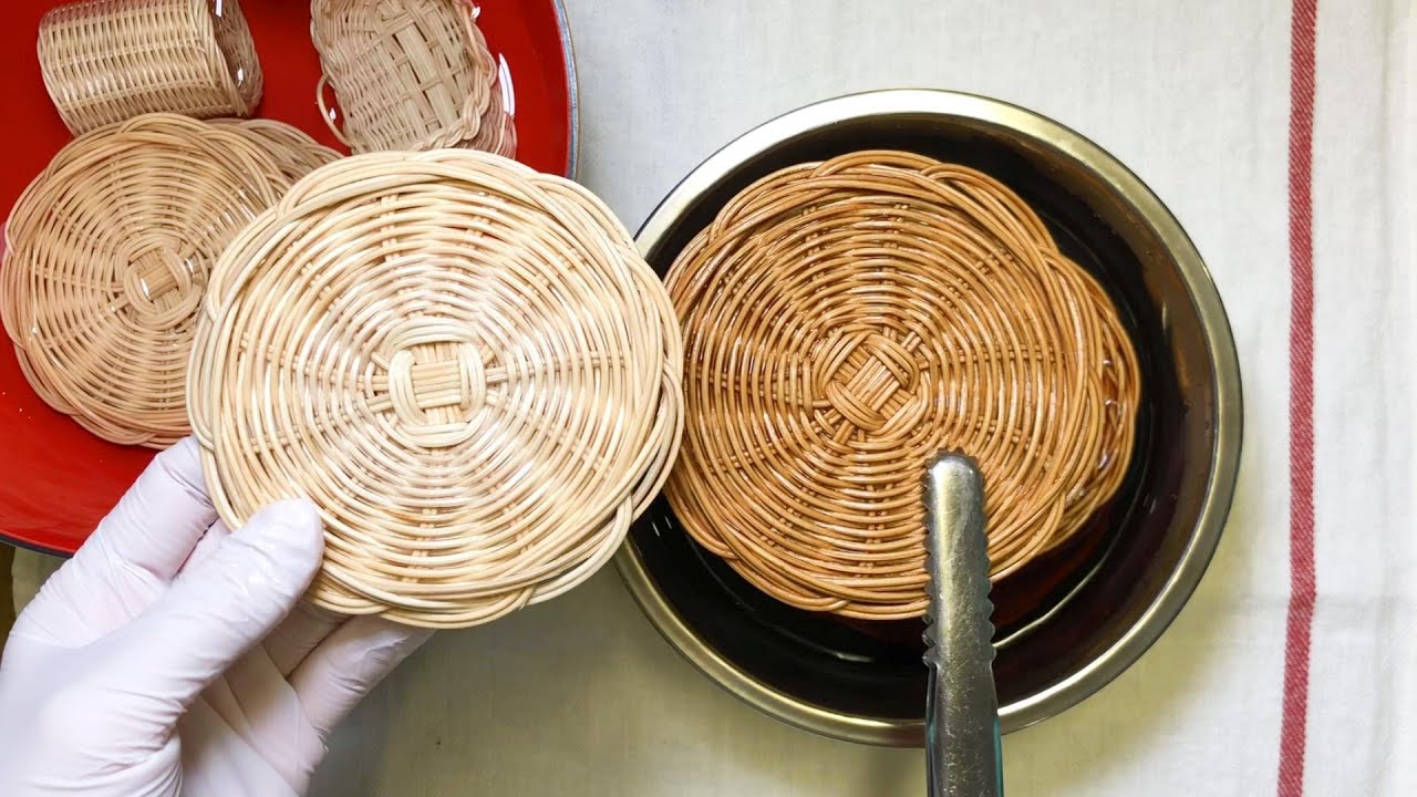 #33 리트다이 라탄 염색 방법과 오일링, rattan coloring and oiling