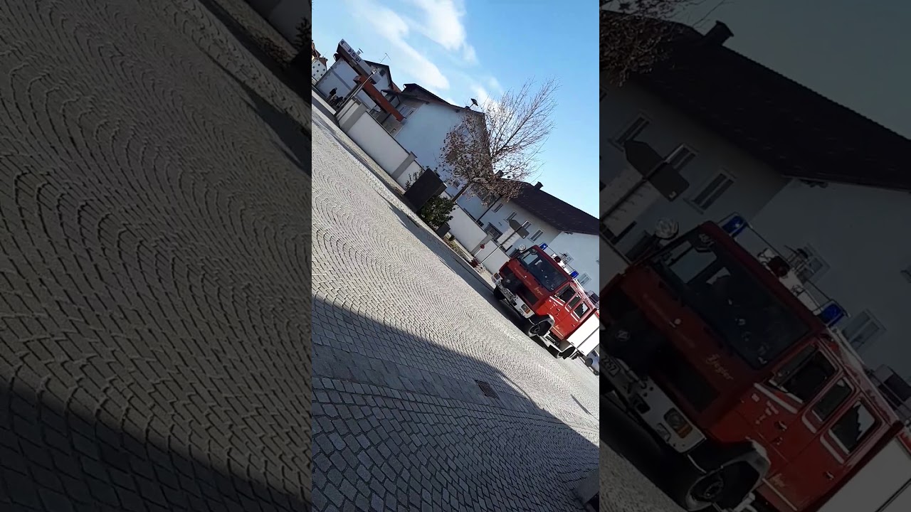 LF 8 der Feuerwehr Thyrnau auf Einsatzfahrt