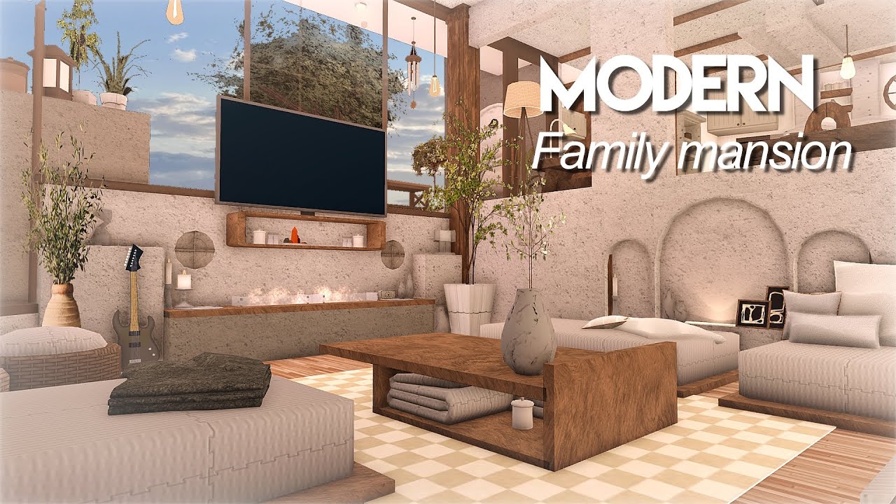 Bloxburg | Modern Family Mansion | Interior | Le Yuii