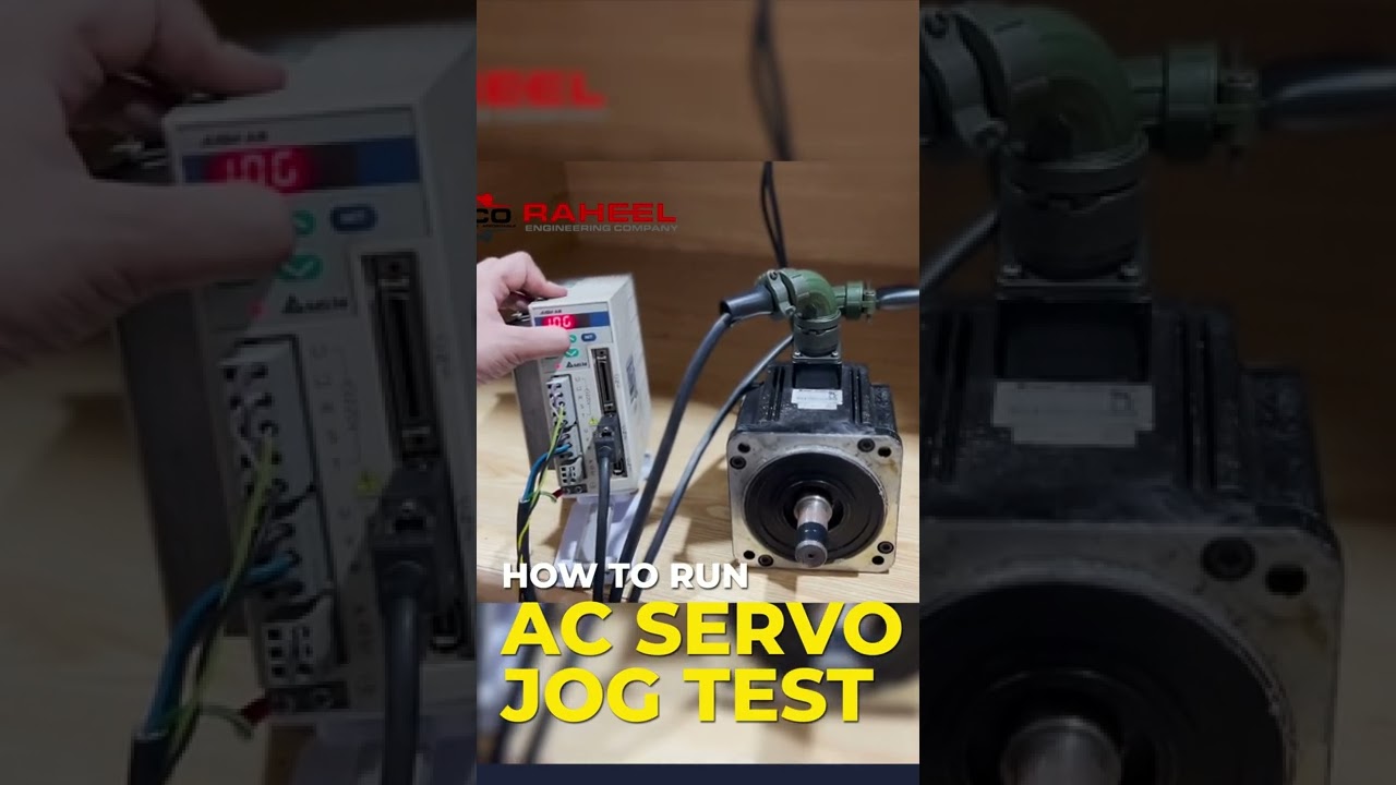 how to run ac servo jog test delta brand