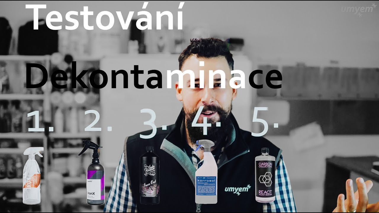 Dekontaminace laku jinak - testování odstraňovačů poletavé rzi 2020