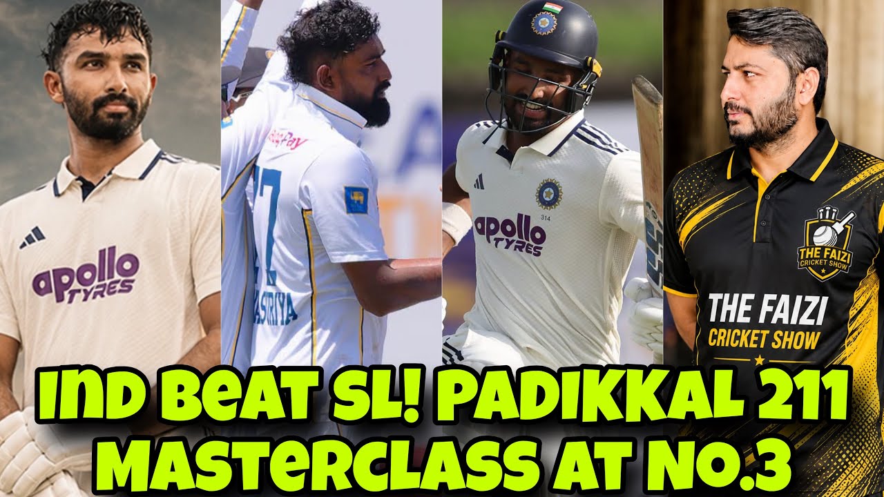 Devdutt Padikkal 211 Runs! Masterclass at No.3! India Outclass Sri Lanka in 1st Test