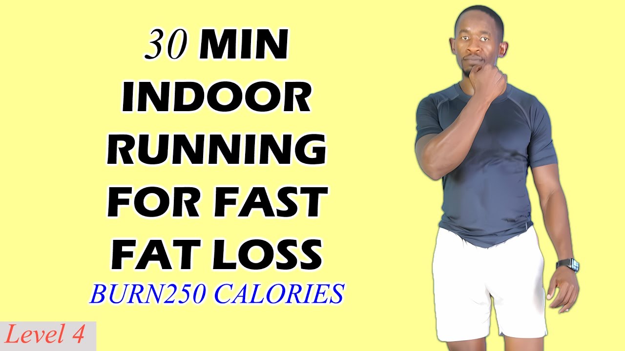 30-Minute Running In Place Workout for Fast Fat Loss 🔥300 Calories🔥