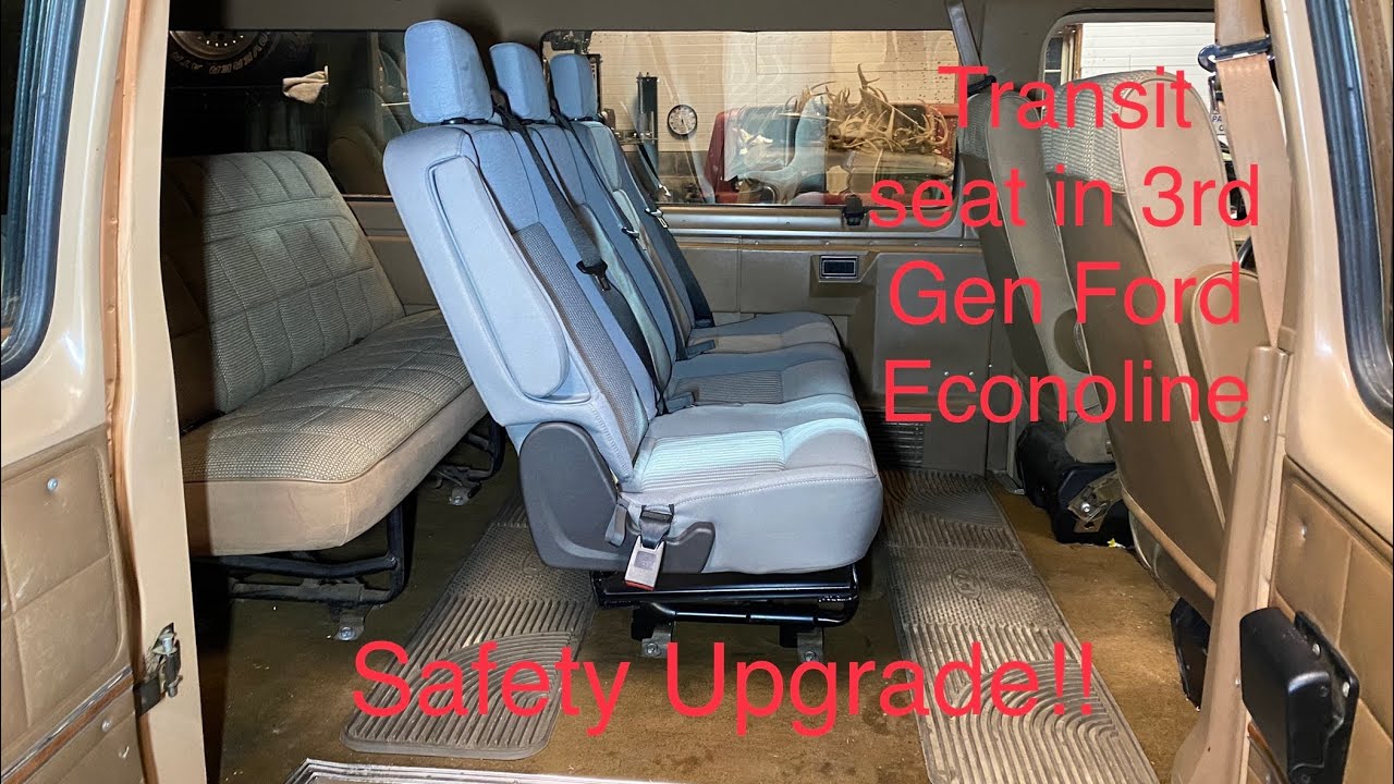 Ford Transit seat install in a 3rd Gen Econoline Van