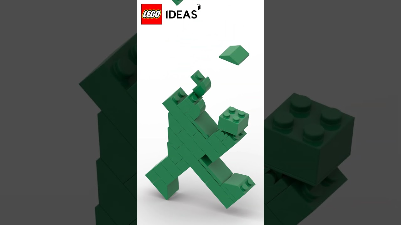 LEGO Ampelmann Grun | Virtual Build #shorts #legoshorts #legos