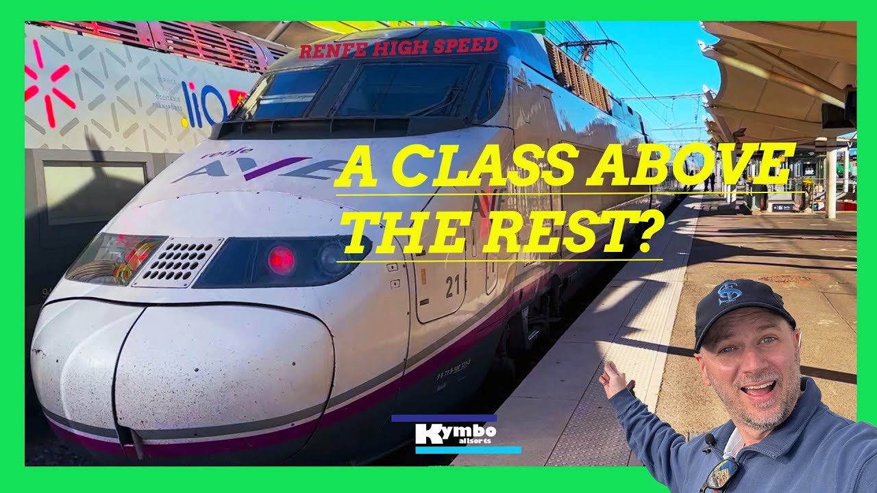 Renfe High Speed Train in First Class, Barcelona to Lyon! Train Trip Review
