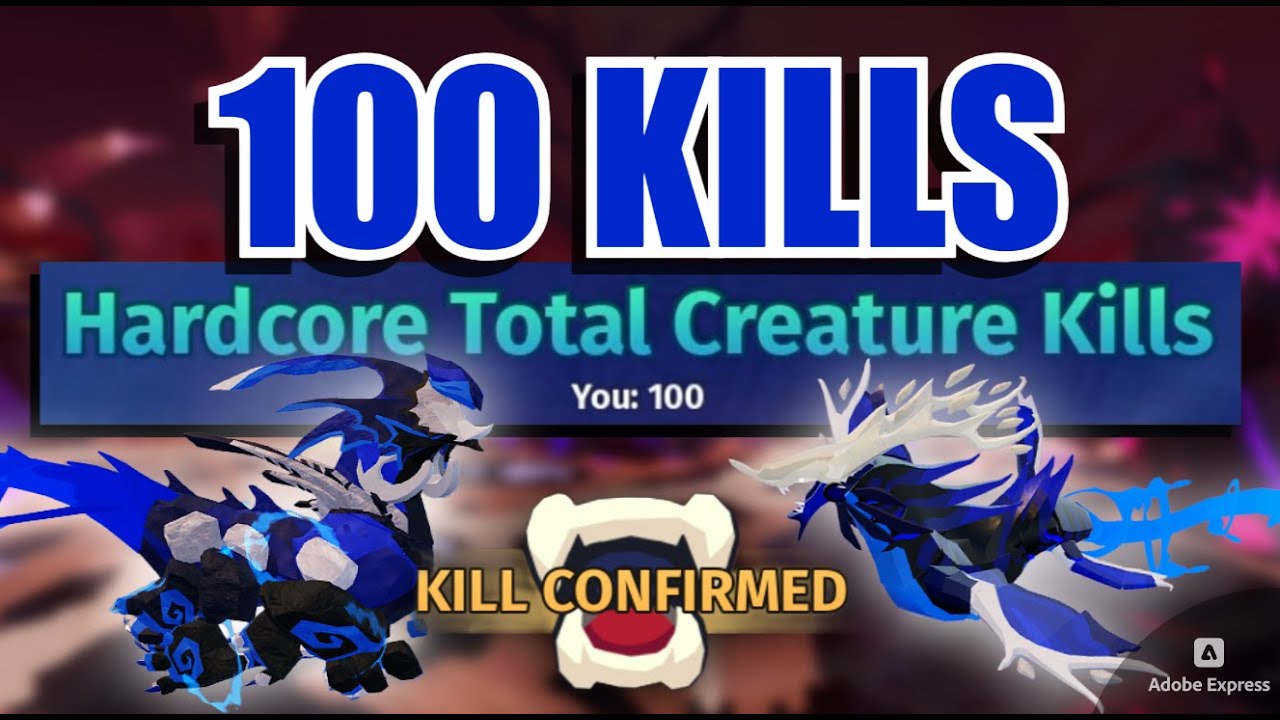 The Hardcore Realm Is SO FUN! - Getting 100 Kills || Creatures of Sonaria