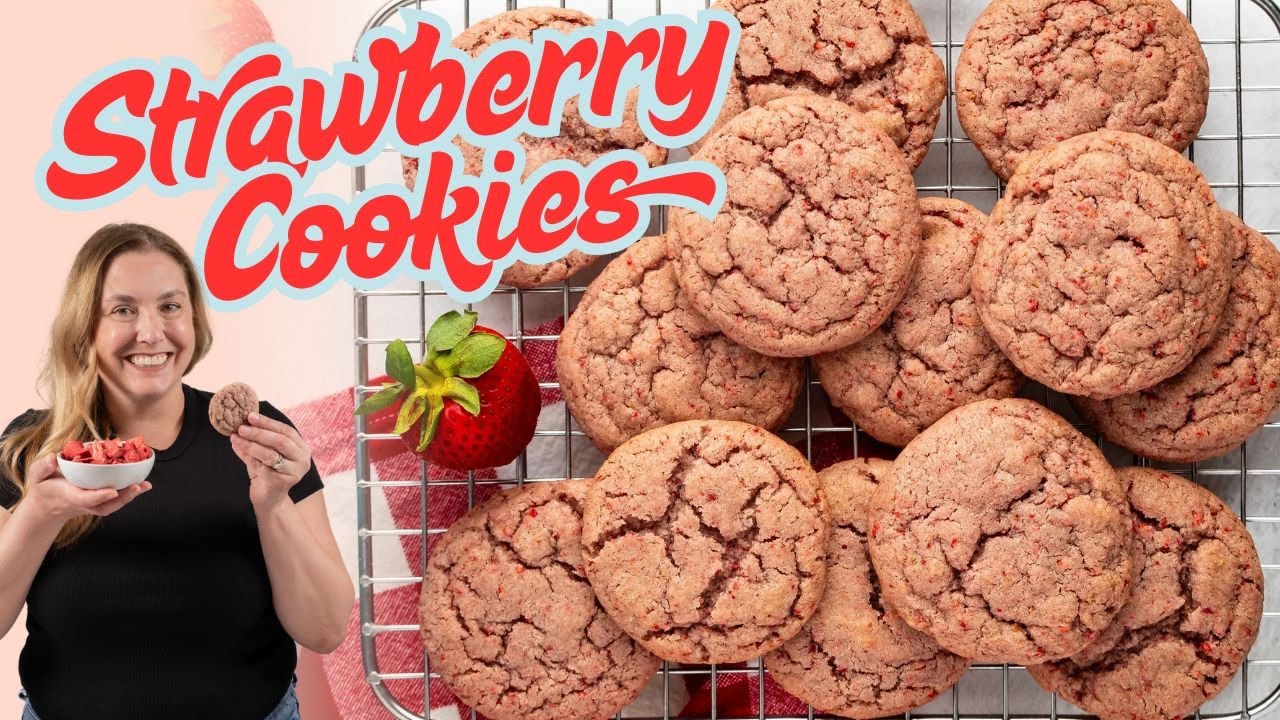 I Tested 5 Strawberry Cookie Methods (One Clear Winner) - the BEST Strawberry Cookies Recipe EVER!