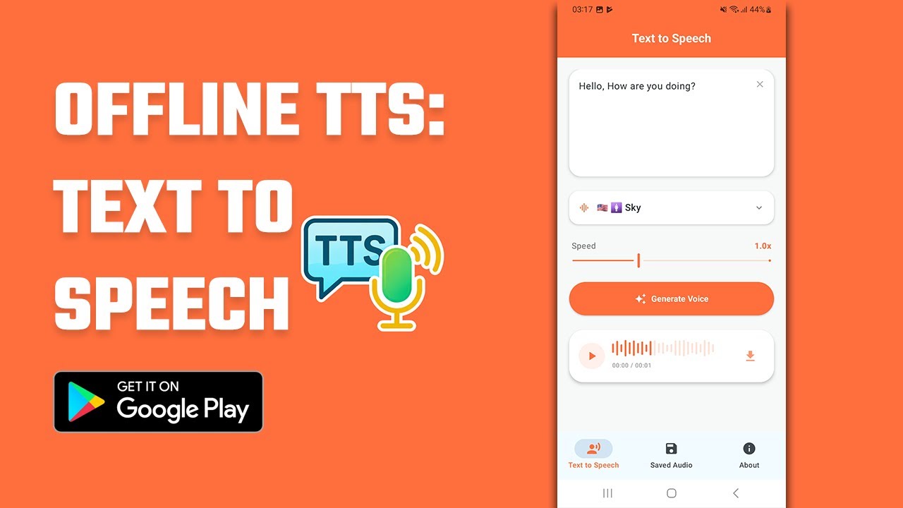 Мобильное приложение для преобразования текста в речь (офлайн) для Android и iOS | Преобразование...