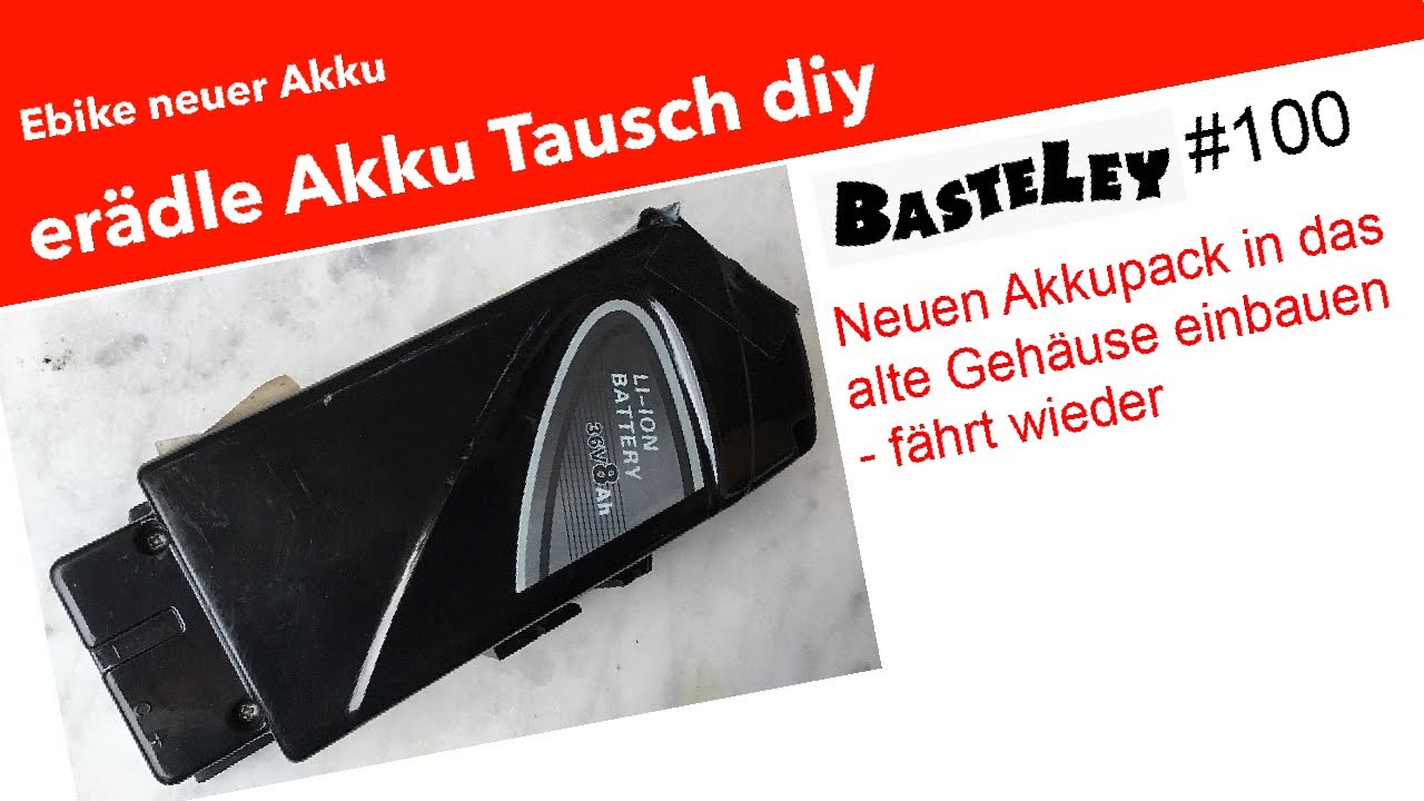 erädle akkutausch ebike neuer akku diy #100