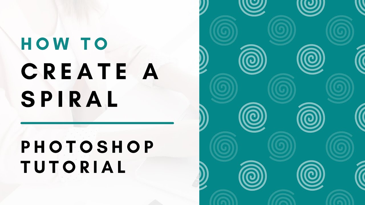 How to Create a Spiral in photoshop - Repeat Pattern tutorial