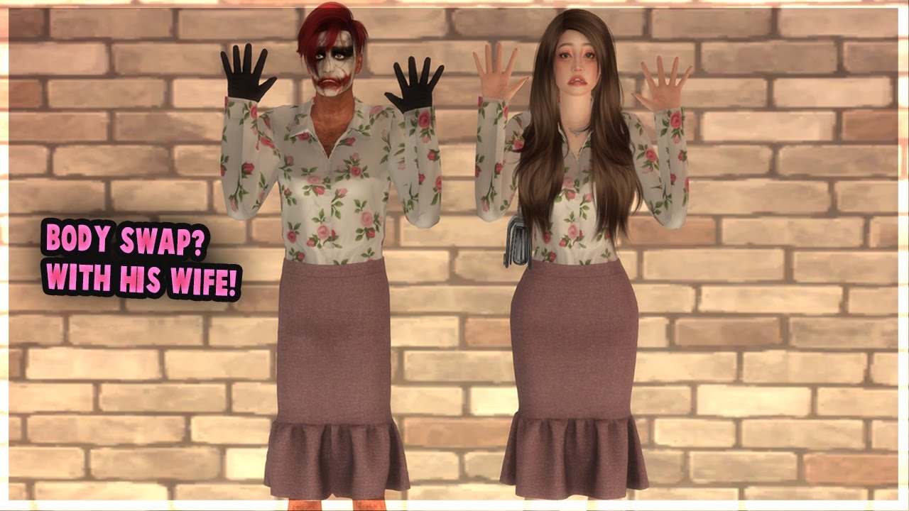 Becoming His Beautiful Wife! Body-Swap Story | Sims4