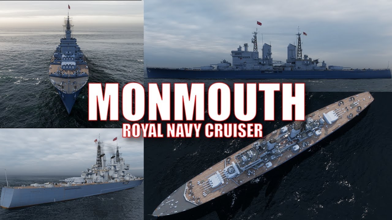 HMS Monmouth Royal Navy Heavy Cruisers World of Warships Review Guide