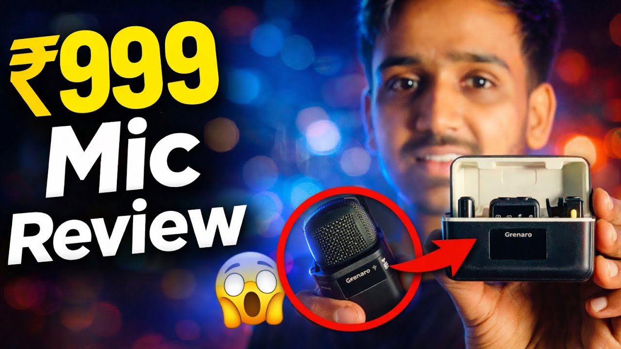 Best Wireless Mic For YouTube Videos Under 3000 | (For Camera and phone) 