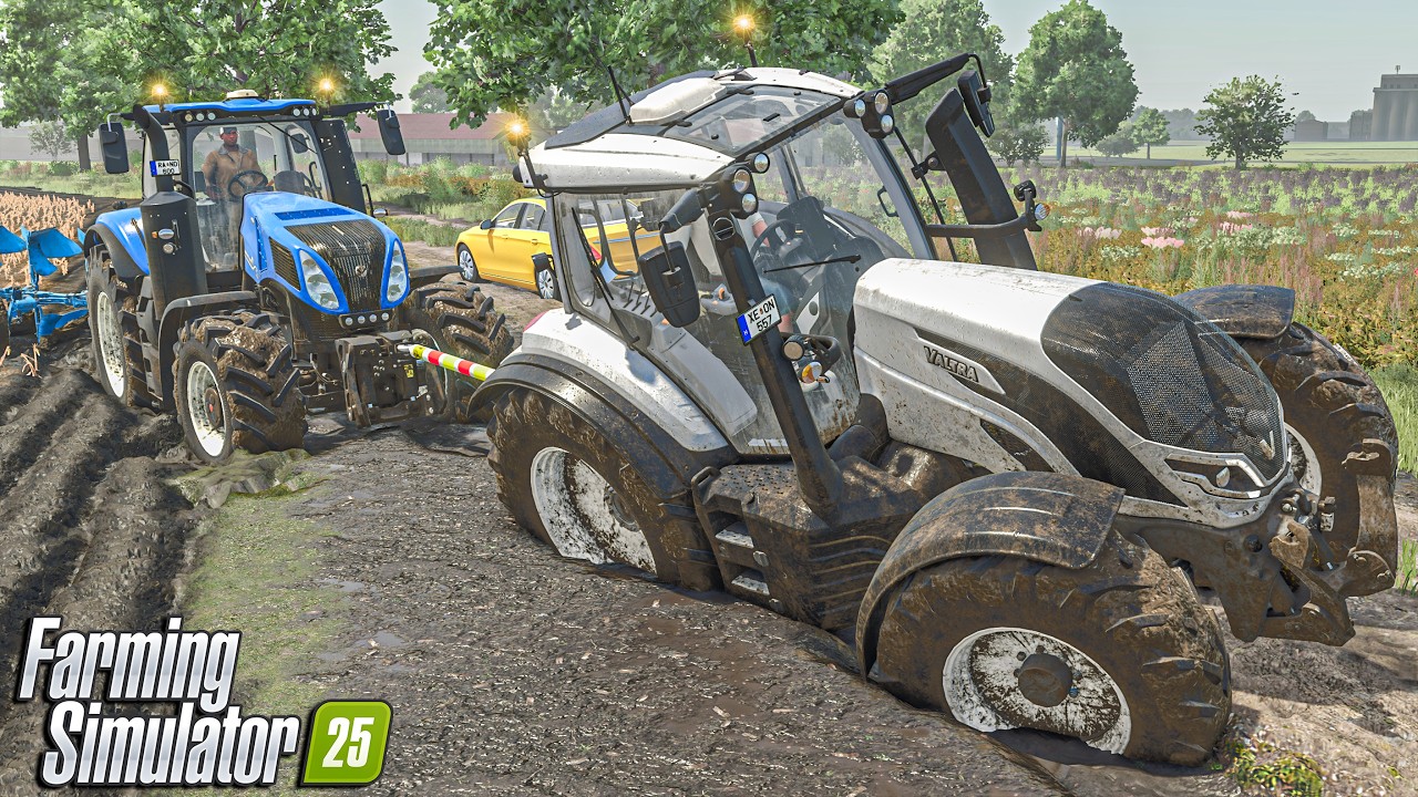Экстремальная очистка от грязи с помощью больших тракторов! | Farming Simulator 25 2025