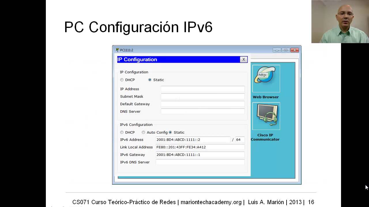 CS071 23.04 IPv6 - Configuración en Router Cisco 1841