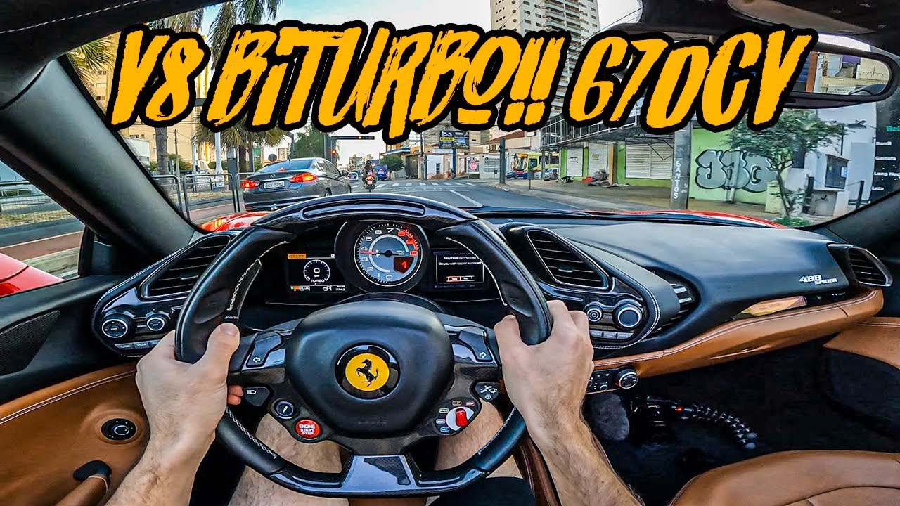 ROLE ACELERANDO DE FERRARI 488!!🚀🔥 UM DOS CARROS MAIS SINISTROS QUE JA ANDEI