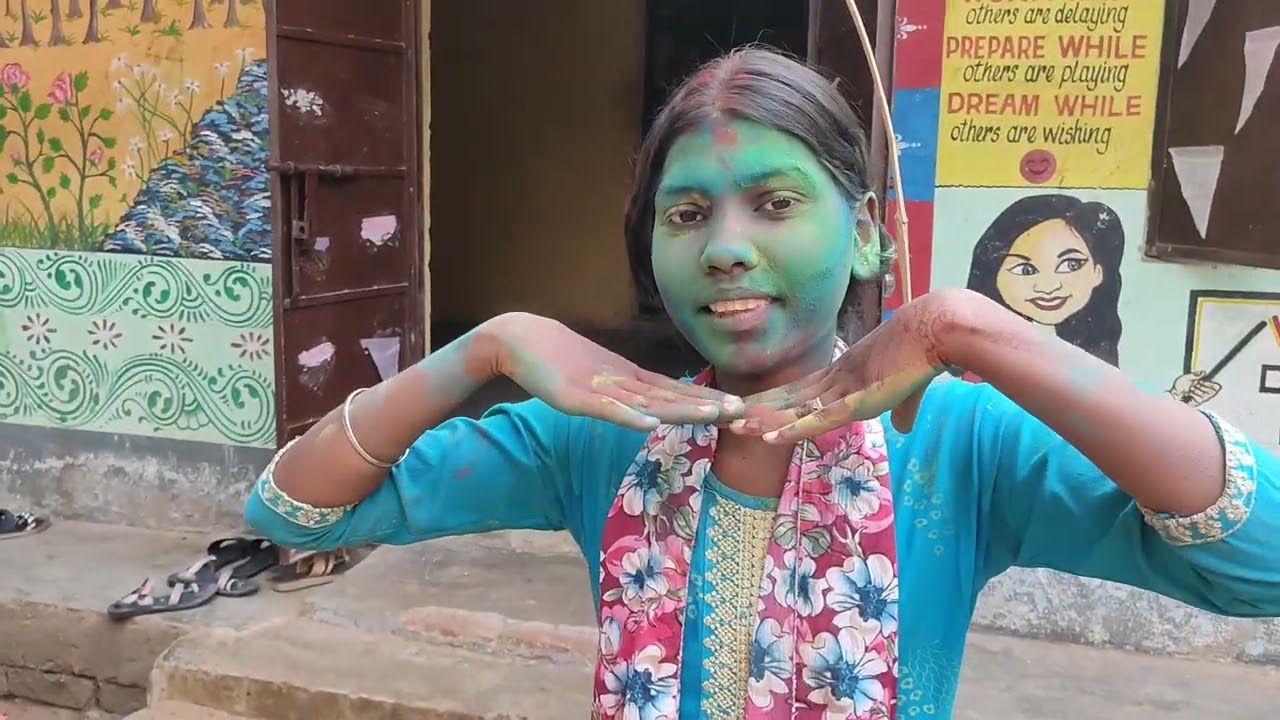 ହୋଲି ପର୍ବ ପାଳନ| Holi Celebration With Students| #viral #funny #youtubeshorts #holispecial #trending