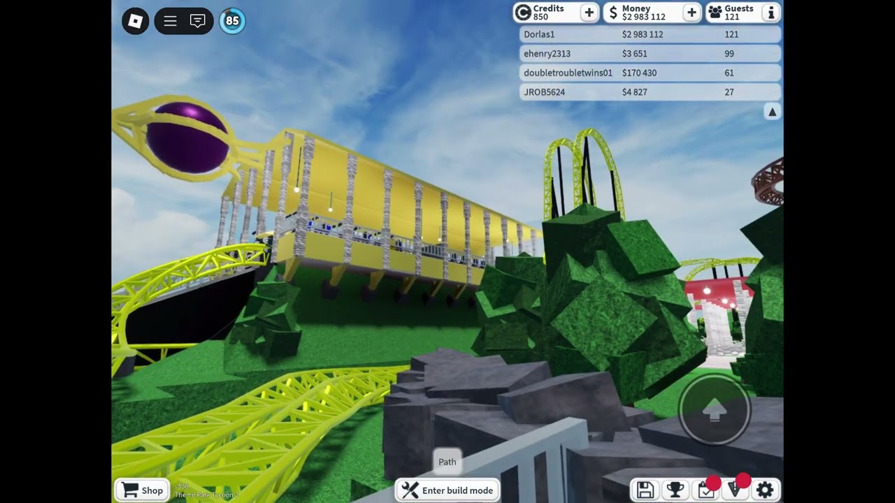 Recreating Epic Universe in theme park tycoon 2, stardust Racers