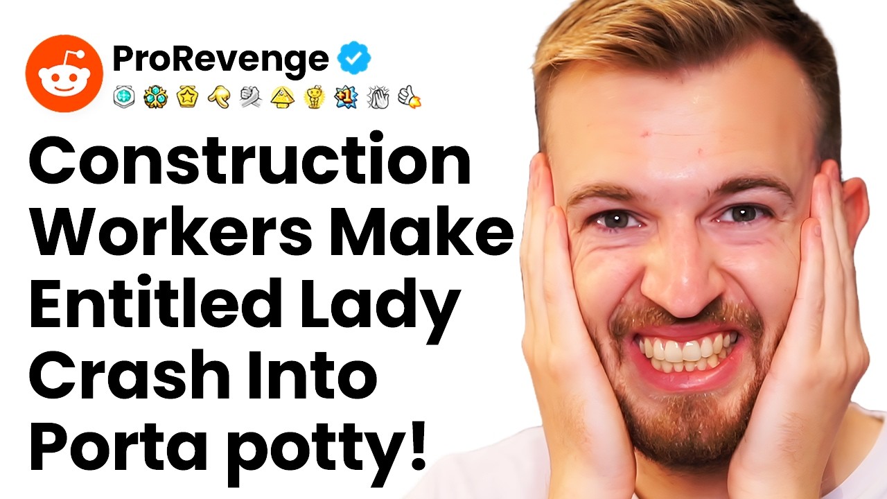r/ProRevenge | Construction Worker Makes Entitled Lady Crash Into Toilet!