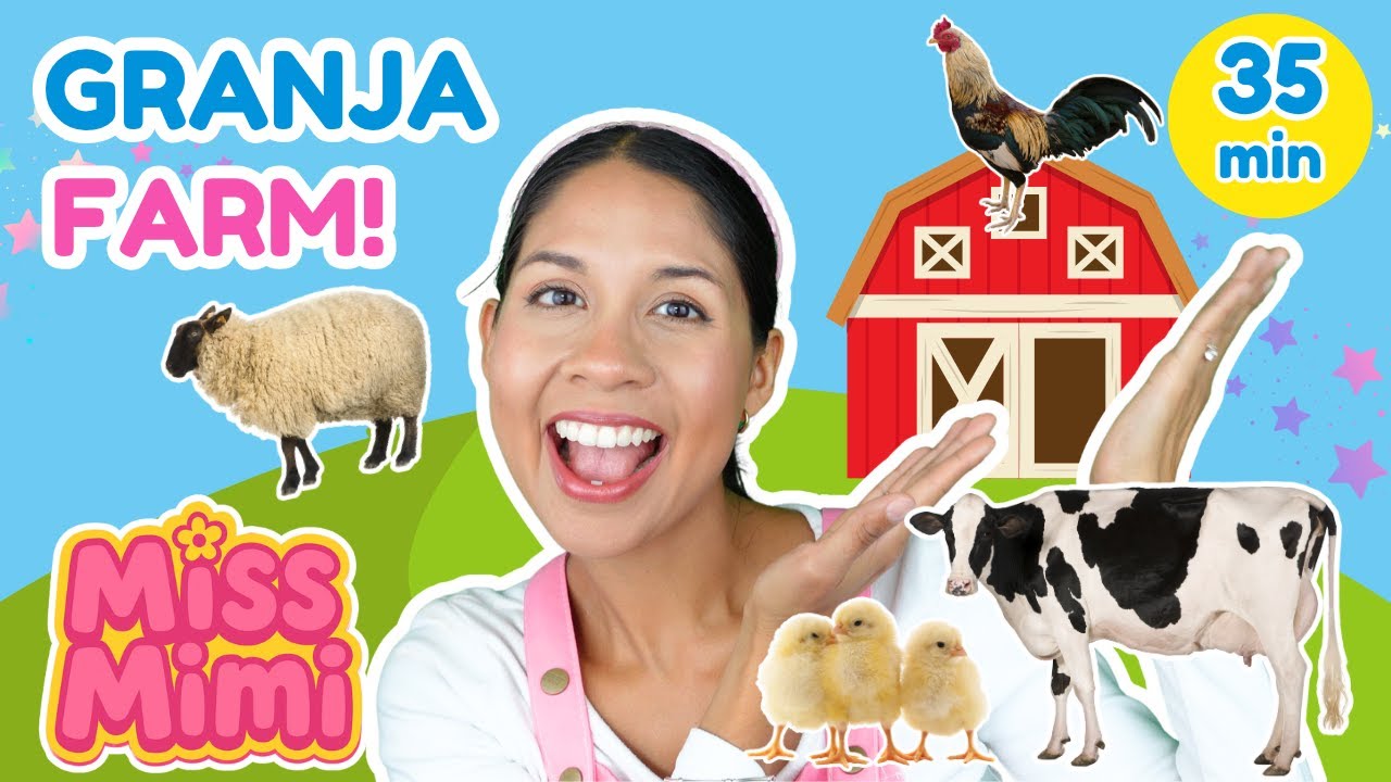 🐮 Los animales de la granja y sus sonidos + Old McDonald's song | Spanish Toddler Learning 🐷