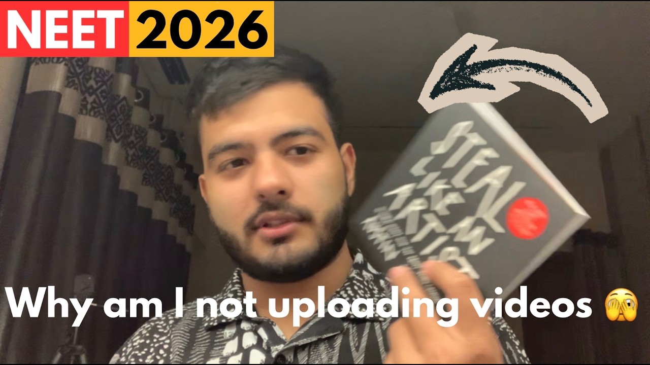 Why am I not uploading videos?🥀 : 10 days to go for Re-NEET 2026🔥📚 #pw #neet #neet2026