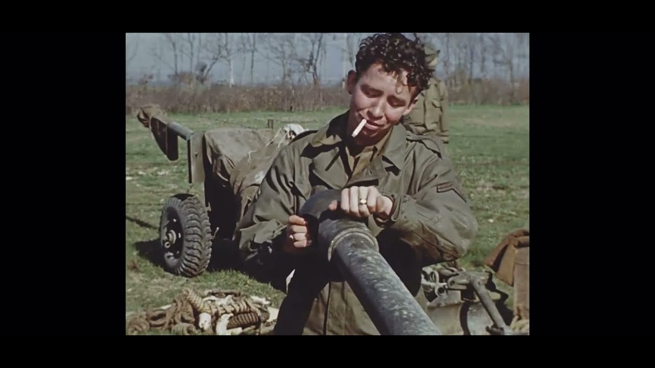 WW2 - Destruction in Bastogne, Belgium - Real Color Aerial footage