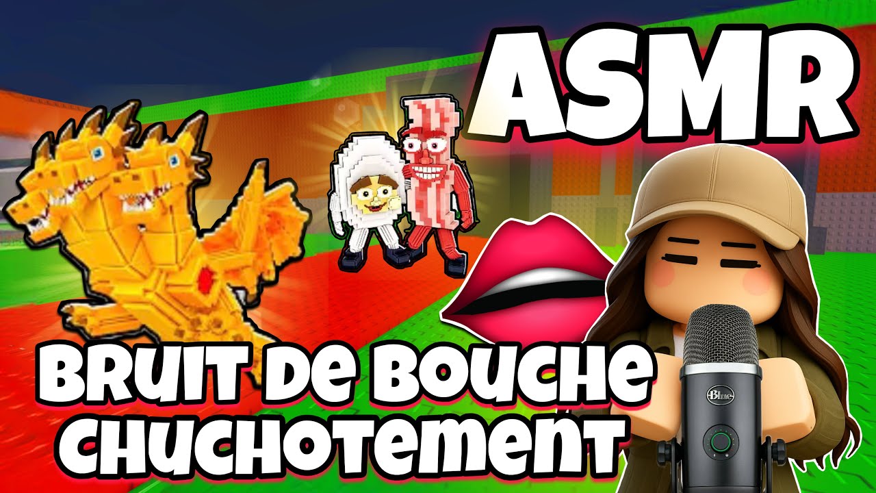 ASMR Français • BRUITS DE BOUCHE ET CHUCHOTEMENT SUR STEAL A BRAINROT ROBLOX 😴(le pire admin abuse?)