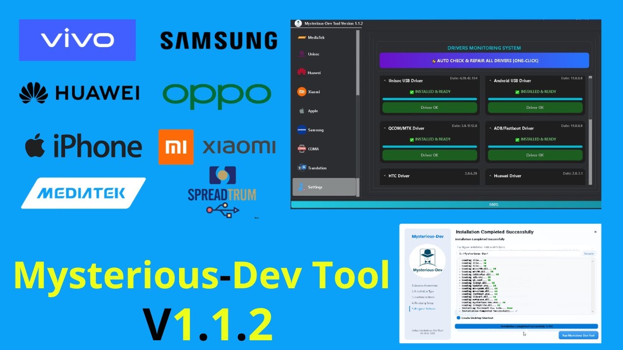 Mysterious-Dev Tool V1.1.2 (One-Click) Driver Fix & All CPU FRP Bypass 2026