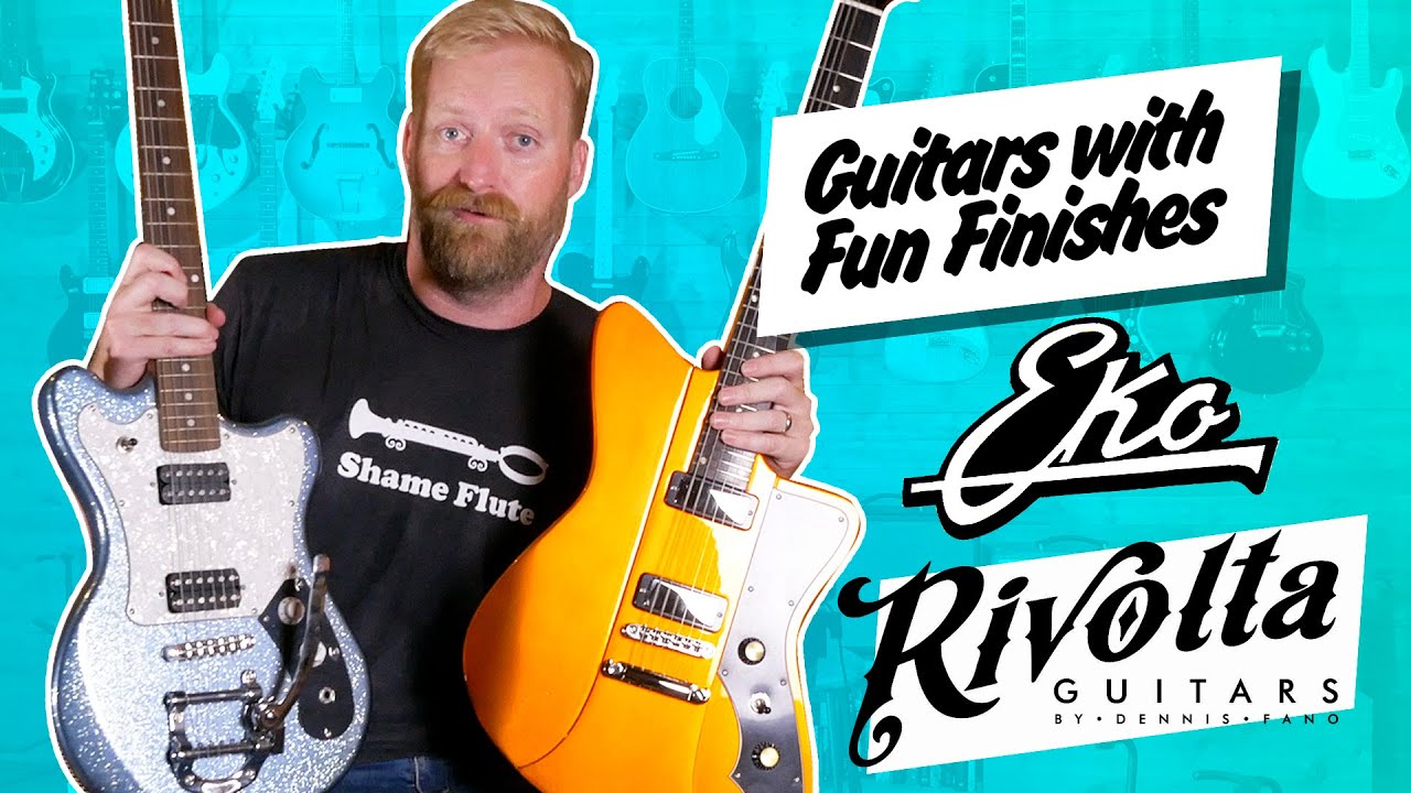 Guitars with Fun Finishes - Eko Manta, Rivolta Mondata II & a HEAVY RELIC Gibson - ROAD CASE s2e2
