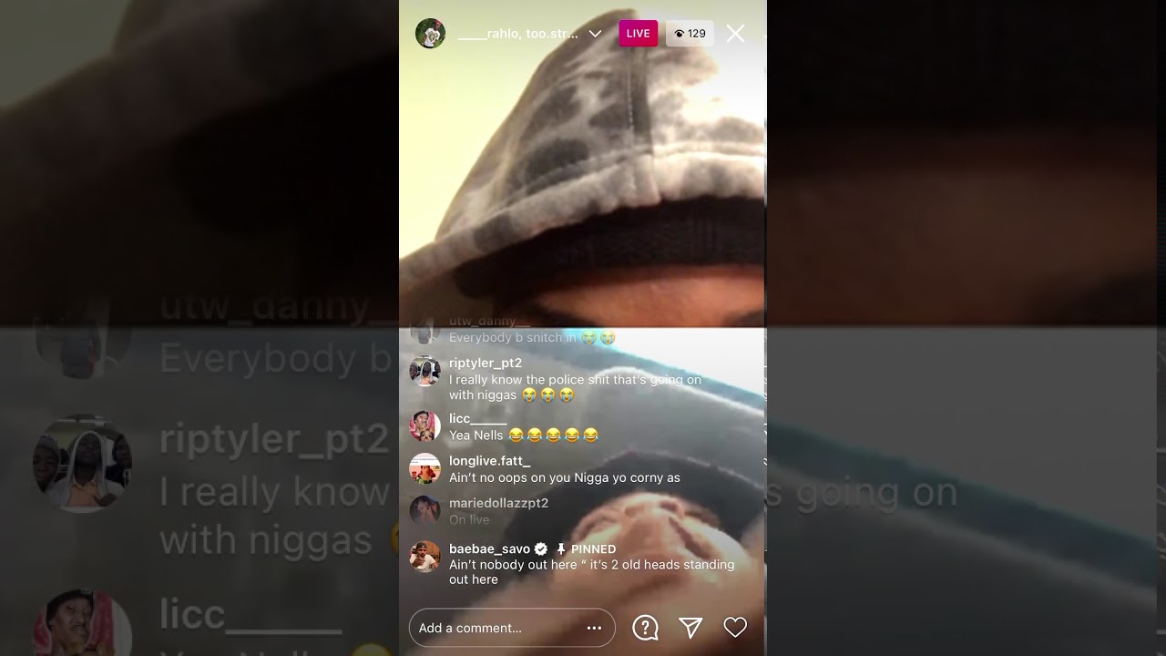 BaeBae savo trolling live hours before getting shot