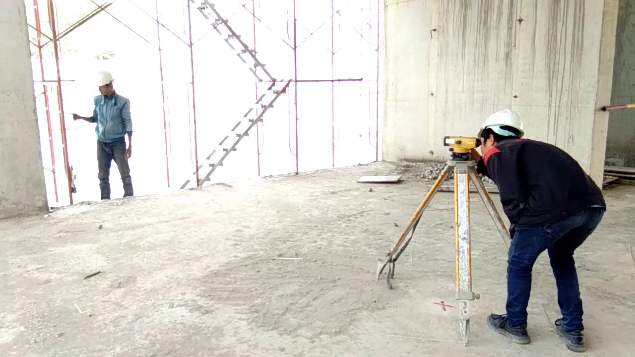 trắc địa công trinh - truyền cao độ lên tầng