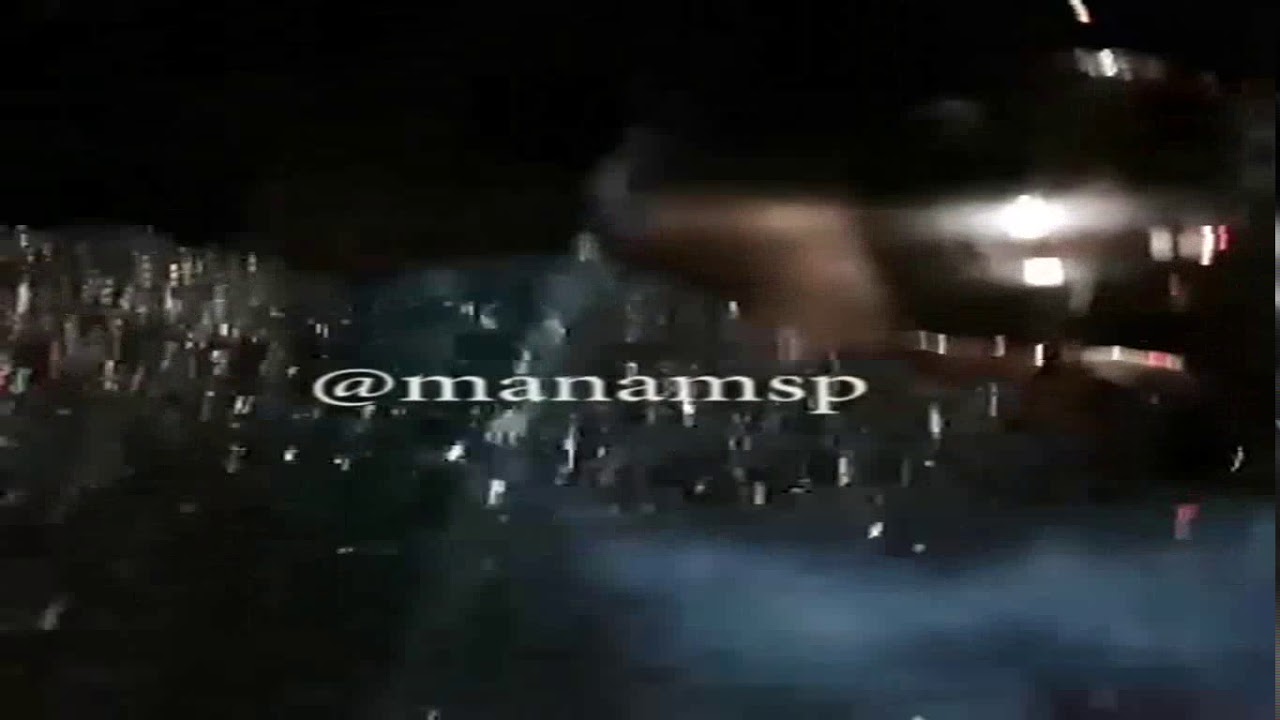 IRAN PROTESTS MASHHAD BUS STOP DESTROYED, CLASHES 13 MARCH